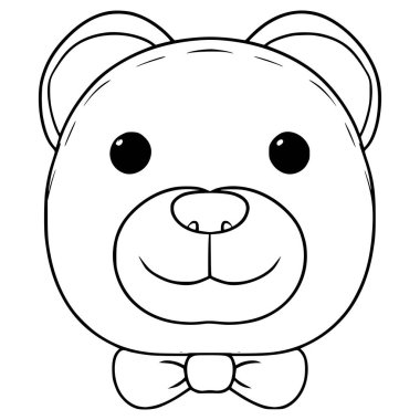 Oyuncak bebek ikonu el çizimi taslak vektörü