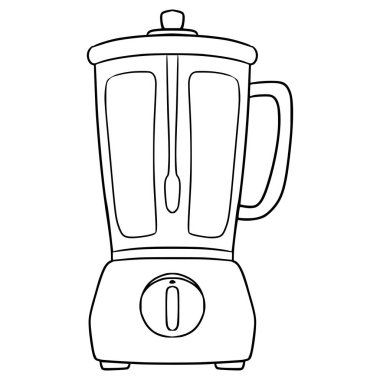 Blender illüstrasyon el çizimi ana hat vektörü