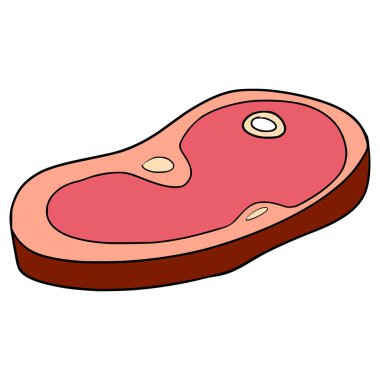 Çiğ et çizimi elle izole edilmiş vektör