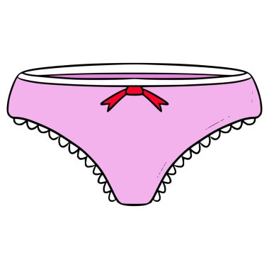 kadın iç çamaşırı çizimi el çizimi izole vektör