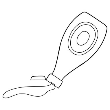 Şişe mayonezi çizimi el çizimi taslak vektörü