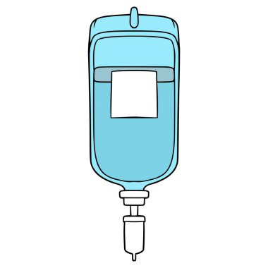 Serum damlası çizimi elle izole edilmiş vektör