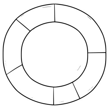donut grafiği çizimi el çizimi