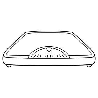 Ölçek çizimi el çizimi taslak vektörü