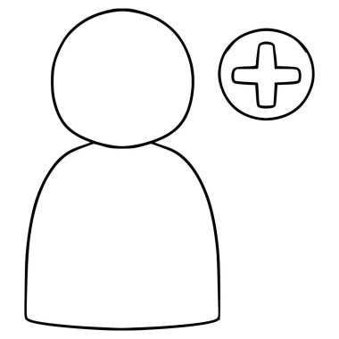 arkadaş illüstrasyonu el çizimi taslak vektörü ekle