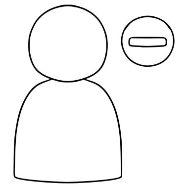 arkadaş olmayan el çizimi taslak vektörü