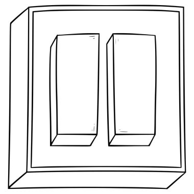 simge resimleme el çizimi ana hatlı vektörü duraklat