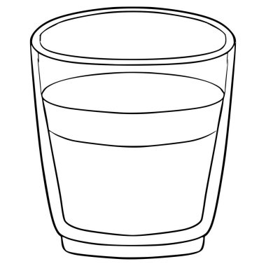 espresso illüstrasyon el çizimi ana hat vektörü