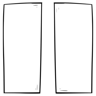 simge resimleme el çizimi ana hatlı vektörü duraklat