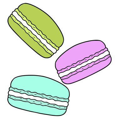 Makaronlar el çizimi izole vektör