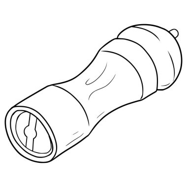 biber değirmeni çizilmiş el çizimi taslak vektörü