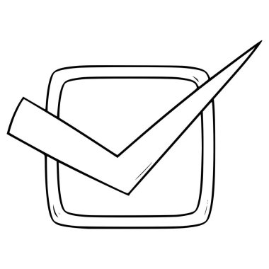 İşaretleme el çizimi dış hat vektörünü kontrol et