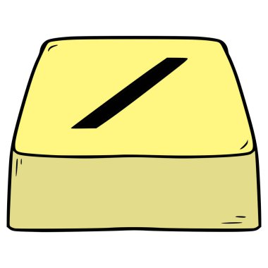 ileri / düğme illüstrasyon el izole vektörü