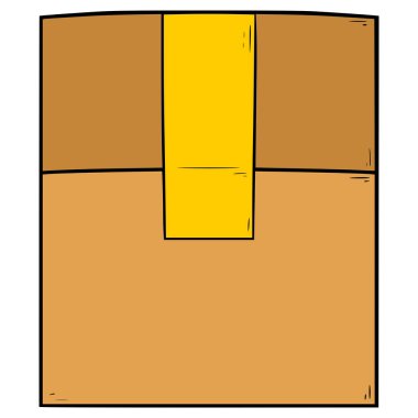 karton çizim el izole vektörü