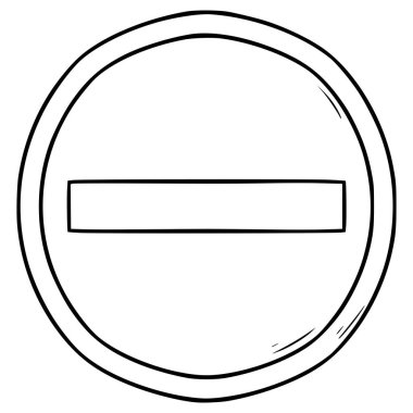 Giriş yolu çizimi el çizimi taslak vektörü yok