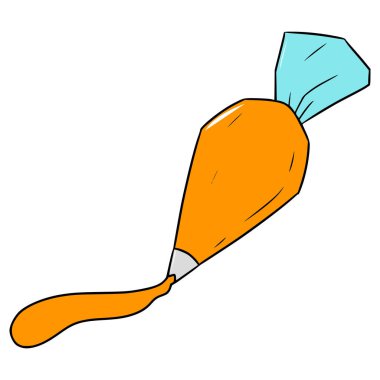 boru torbası çizimi el izole vektörü