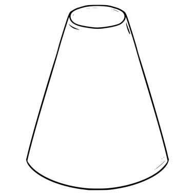 buz boru illüstrasyon el çizim ana hatları vektörü