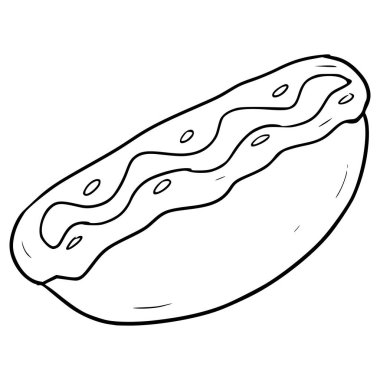 Kue pukis Endonezya tatlı illüstrasyon el çizimi taslak vektör