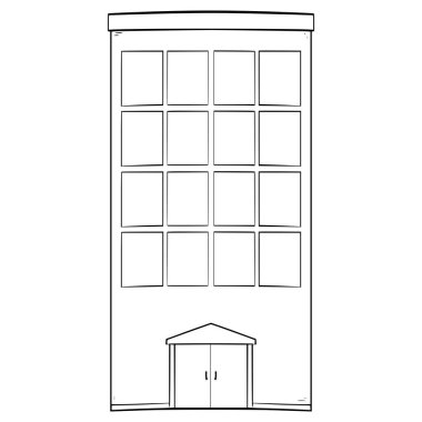 illüstrasyon el çizimi ana hat vektörü