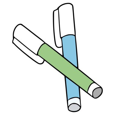 kalem çizimi el çizimi izole vektör