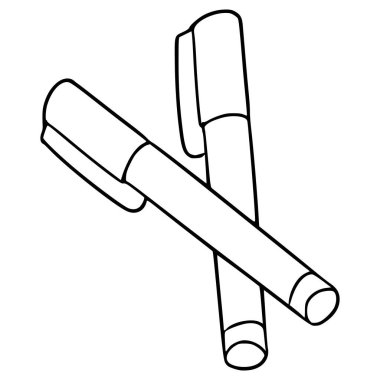 kalem çizimi el çizimi ana hat vektörü