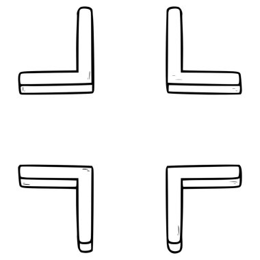 Simge resimleme el çizimi ana hatlarını küçült