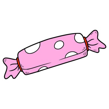 Şekerleme el çizimi izole vektör