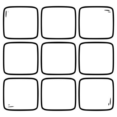 menü çikolatalı resim el çizimi ana hatlı vektör