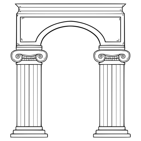 Ручной рисунок вектора контуров
