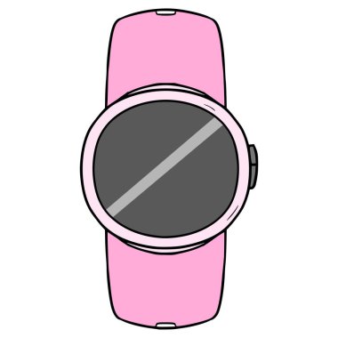 akıllı saat illüstrasyon el çizimi izole vektör