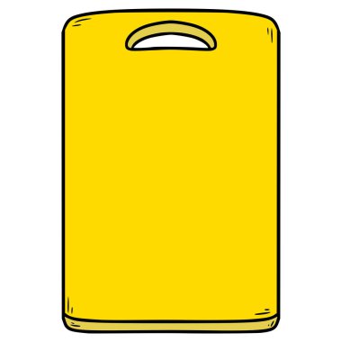 kesme tahtası çizimi el izole vektörü