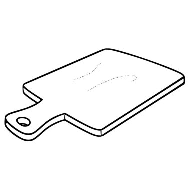 kesme tahtası illüstrasyon el çizim ana çizim vektörü