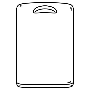 kesme tahtası illüstrasyon el çizim ana çizim vektörü