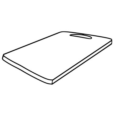 kesme tahtası illüstrasyon el çizim ana çizim vektörü