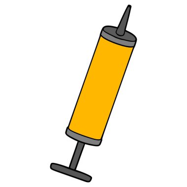 El balonu hava pompası çizimi el izole vektörü