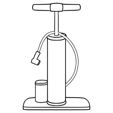 hava pompası illüstrasyon el çizimi ana hat vektörü