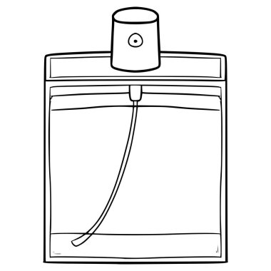 Parfüm çizimi el çizimi taslak vektörü