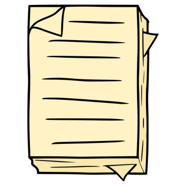 Bir grup kağıt çizimi elle izole edilmiş vektör