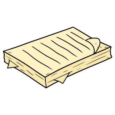 Bir grup kağıt çizimi elle izole edilmiş vektör