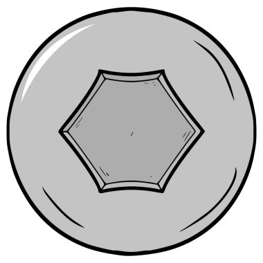 Baş illüstrasyonunu boş ver el izole edilmiş vektörü