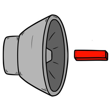 İzole edilmiş vektörün el çizim hacmini azalt