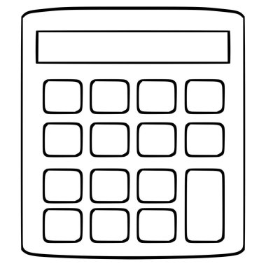 hesap makinesi çizim el çizimi ana çizim vektörü