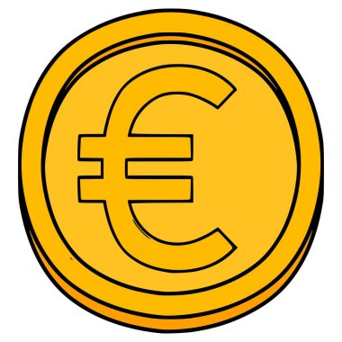 Avro para illüstrasyonu el çizimi ana hat vektörü