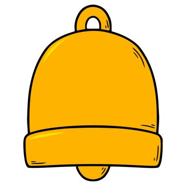 Çan çizimi el izole vektörü