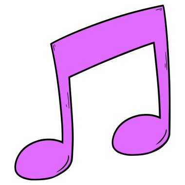 ışın notu çizimi elle izole edilmiş vektör