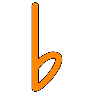 düz işaret müziği çizimi el izole edilmiş vektör