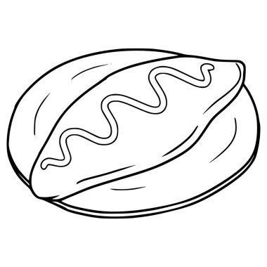 omlet çizimi el çizimi taslak vektörü