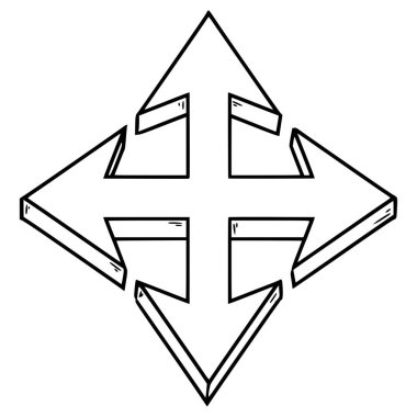 simge resimleme el çizimi dış hat vektörünü taşı