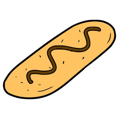 kedi dili kurabiyeleri çizim elle izole edilmiş vektör