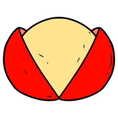 Peynir çizimi elle izole edilmiş vektör